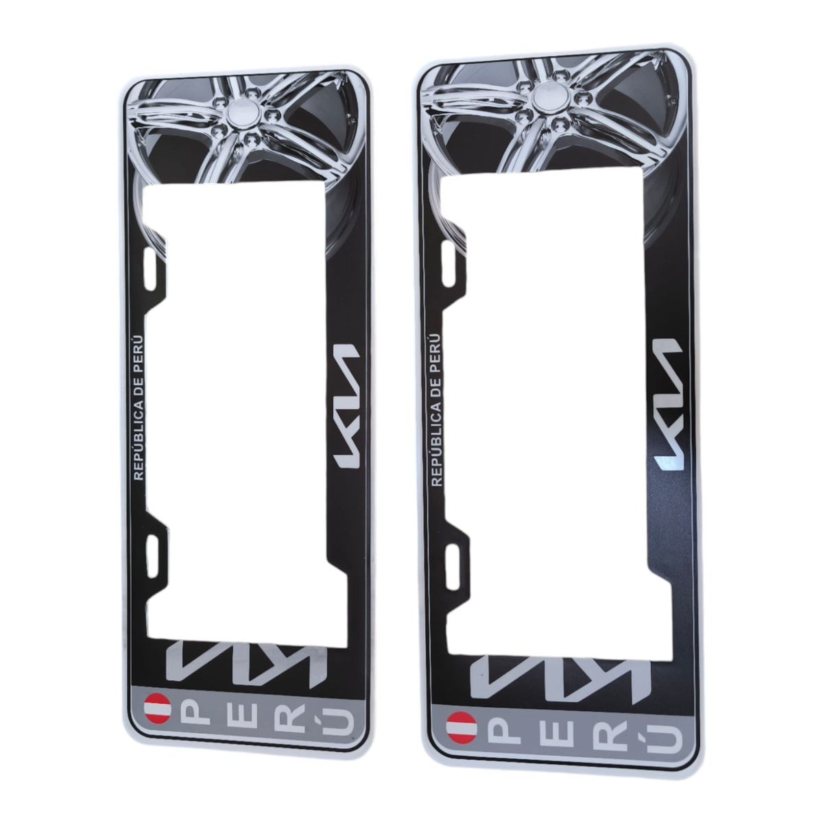 GENERICO - Portaplaca Europea Kia Negro