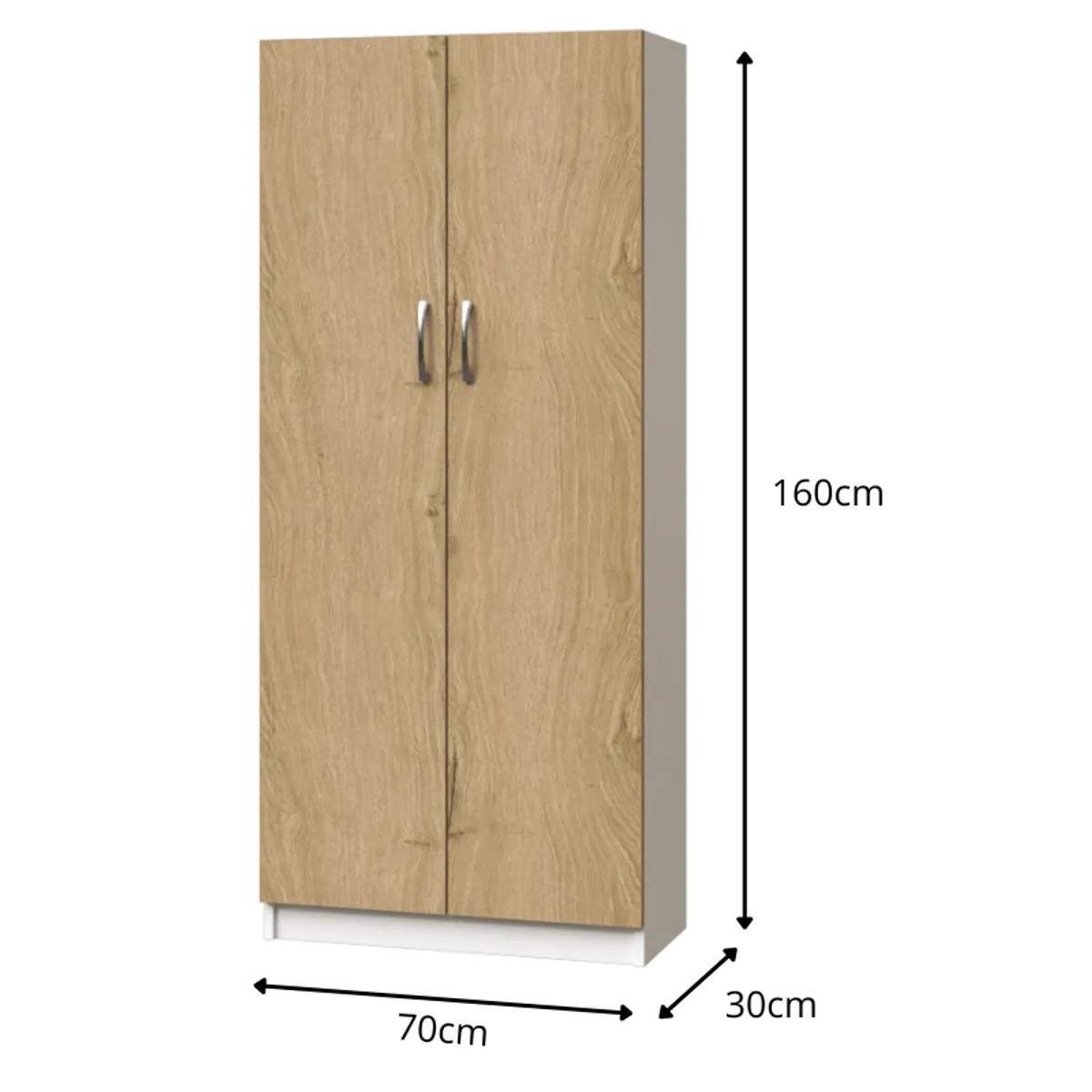 MUEBLES MACRUMO - Zapatera multiusos de 2 puertas 70cm- color Tribeca