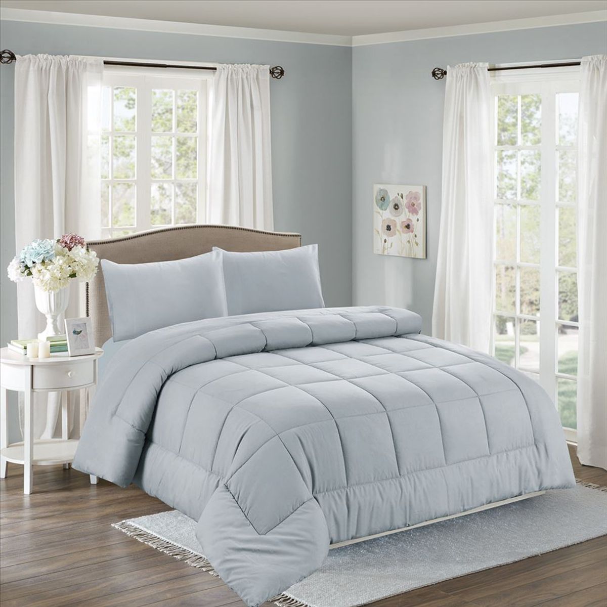 CASATEX - Set de Edredón 2 Pz de 5 Piezas 100% Algodón