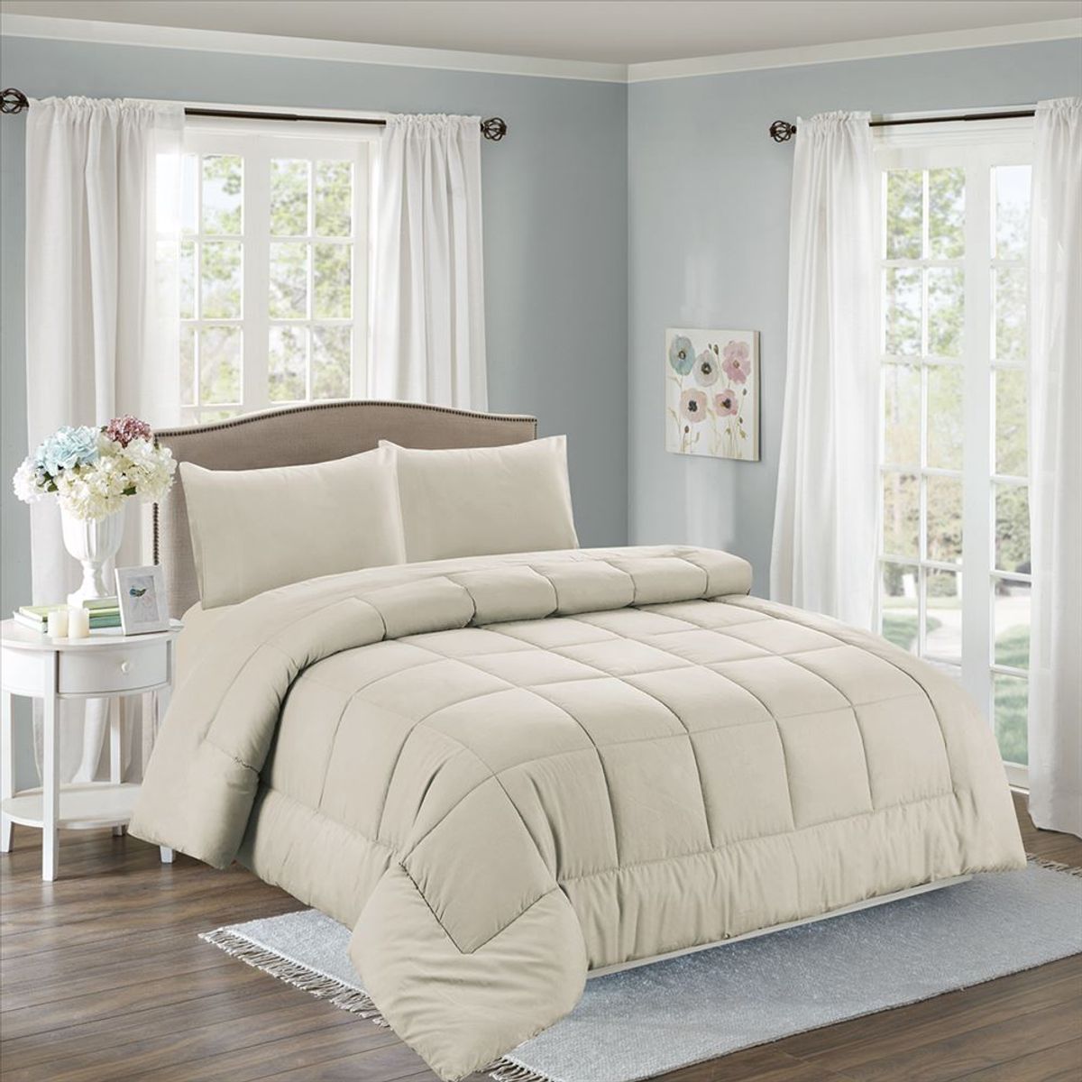 CASATEX - Set de Edredón 2 Pz de 5 Piezas 100% Algodón