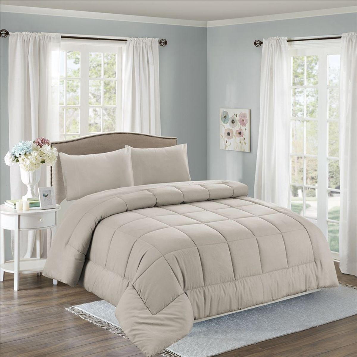 CASATEX - Set de Edredón 2 Pz de 5 Piezas 100% Algodón