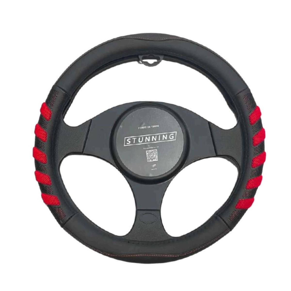 GENERICO - Funda cubrevolante Antiestres con detalle en Rojo