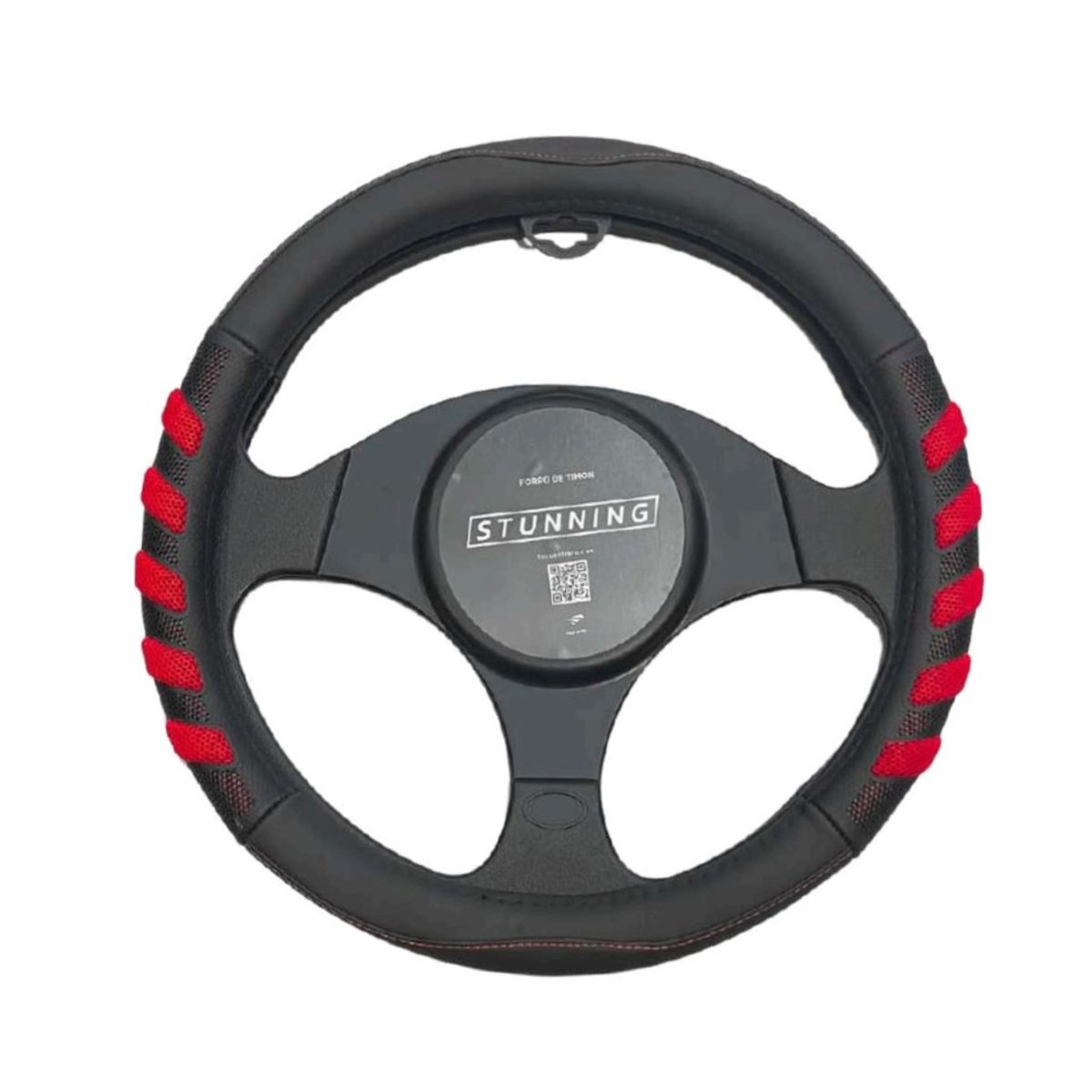 GENERICO - Funda cubrevolante Antiestres con detalle en Rojo