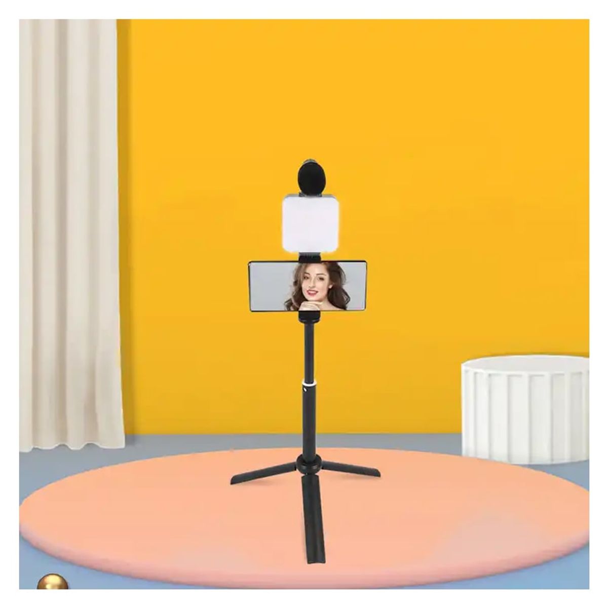 SEISA - Estabilizador para Cámara y Celular Kit de Grabación Vlogger Streaming