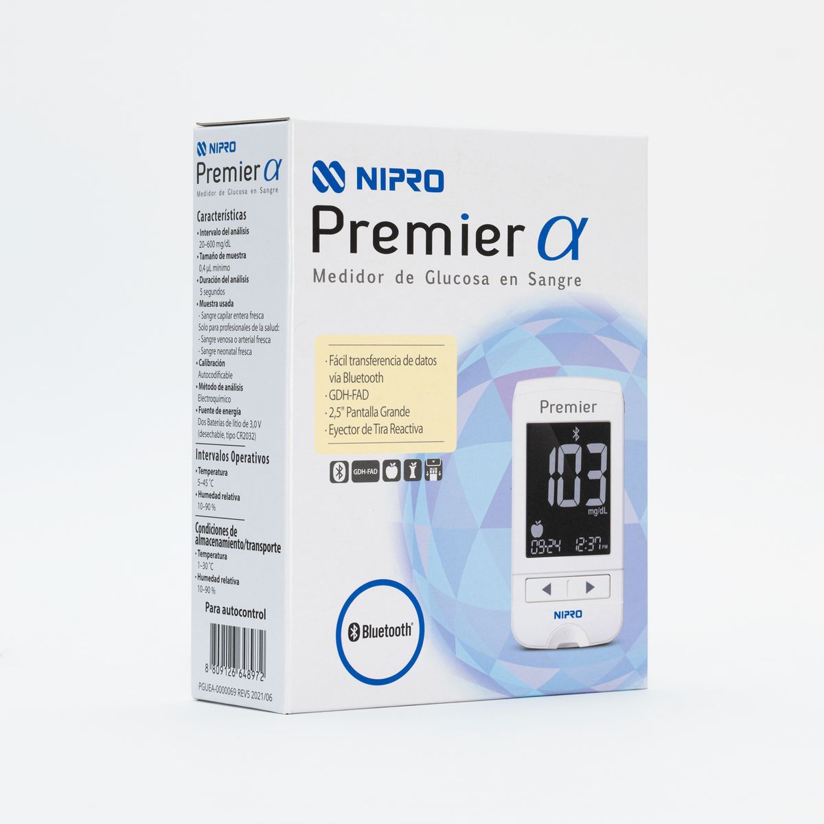 NIPRO - Glucómetro Nipro Premier Alpha