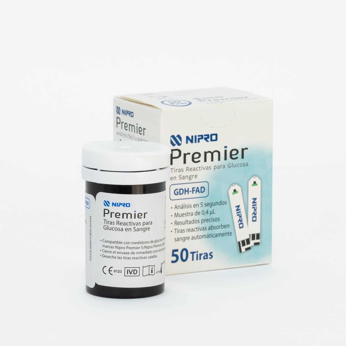 NIPRO - Tiras Reactivas Nipro Premier GDH-FAD