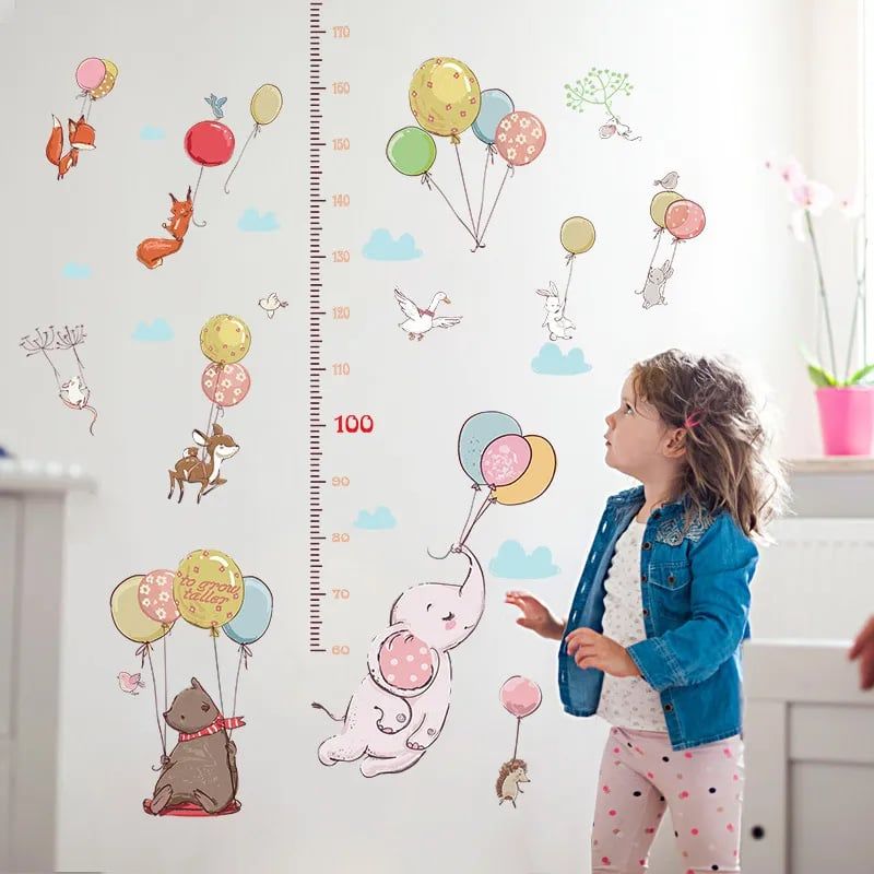 LITTLE BRU ACCESORIOS EXCLUSIVOS - Sticker vinil decorativo cuarto de bebé o niños Tallímetro Estatura