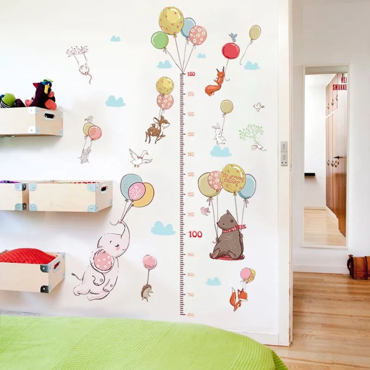 LITTLE BRU ACCESORIOS EXCLUSIVOS - Sticker vinil decorativo cuarto de bebé o niños Tallímetro Estatura