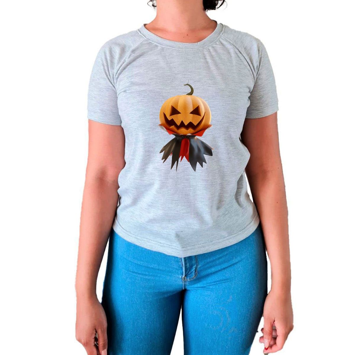 GENERICO - Polo Mujer Manga Corta CALABAZA- Nathalie Love It - Gris