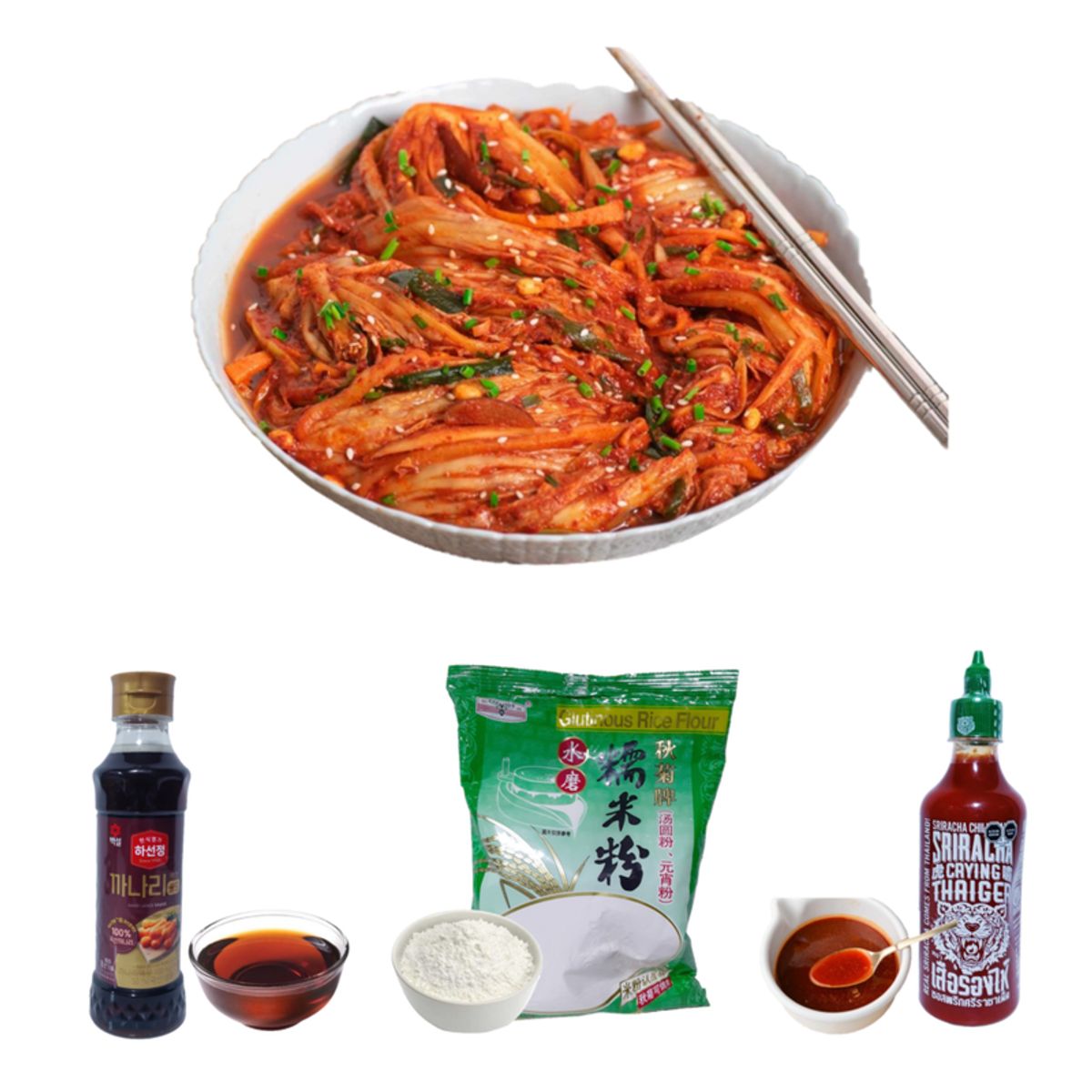 GENERICO - Pack 3u Shiracha Salsa Pescado Harina de Arroz Glutinoso