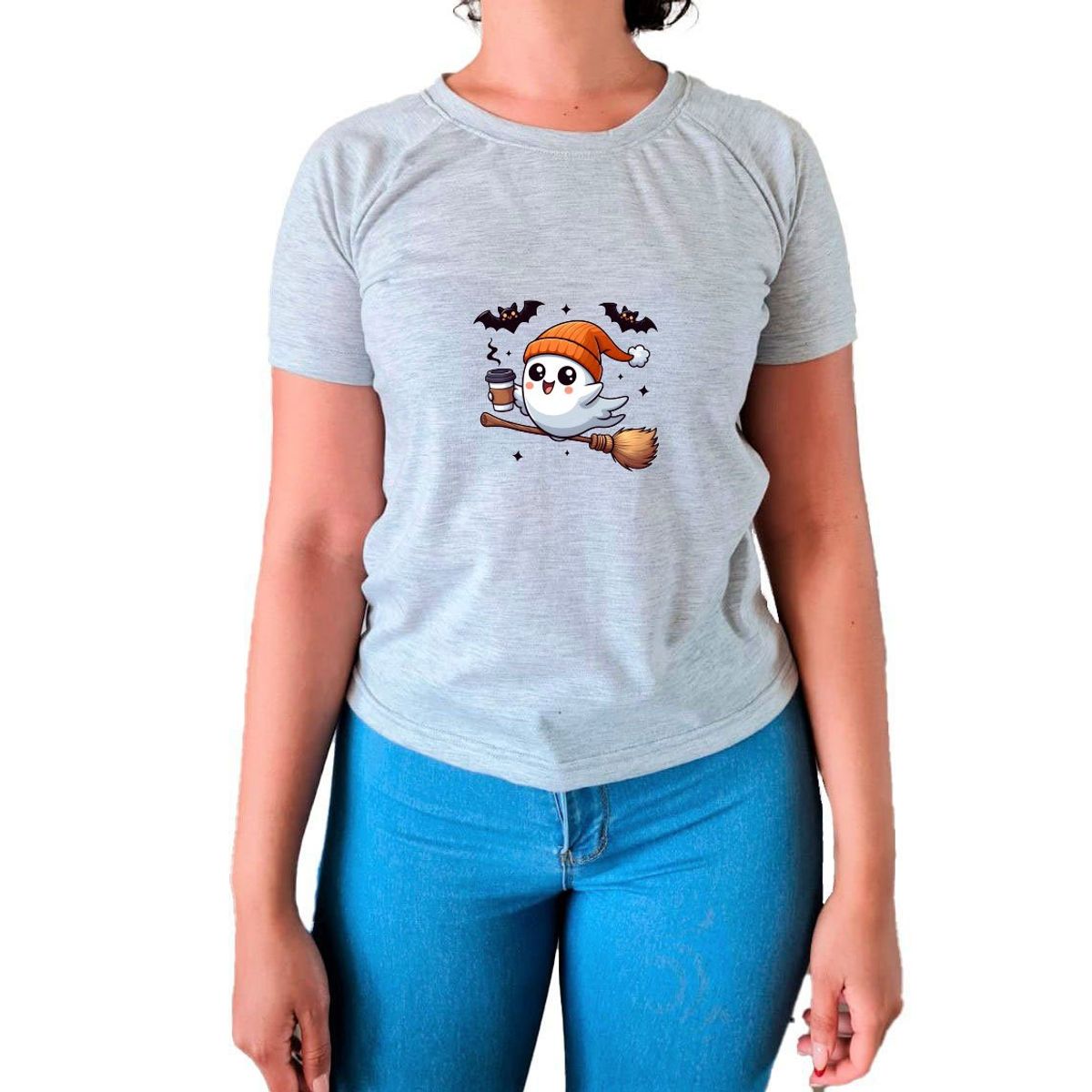 GENERICO - Polo Mujer Manga Corta FANTASMA - Nathalie Love It - Gris