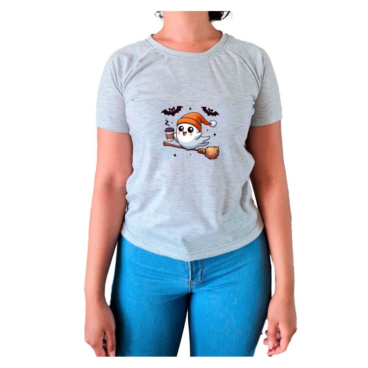 GENERICO - Polo Mujer Manga Corta FANTASMA - Nathalie Love It - Gris