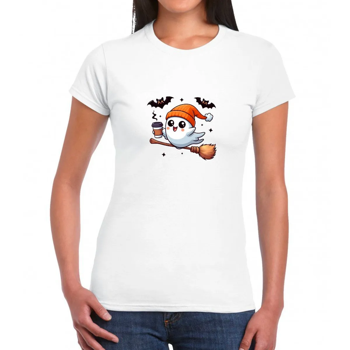 GENERICO - Polo Mujer Manga Corta FANTASMA - Blanco