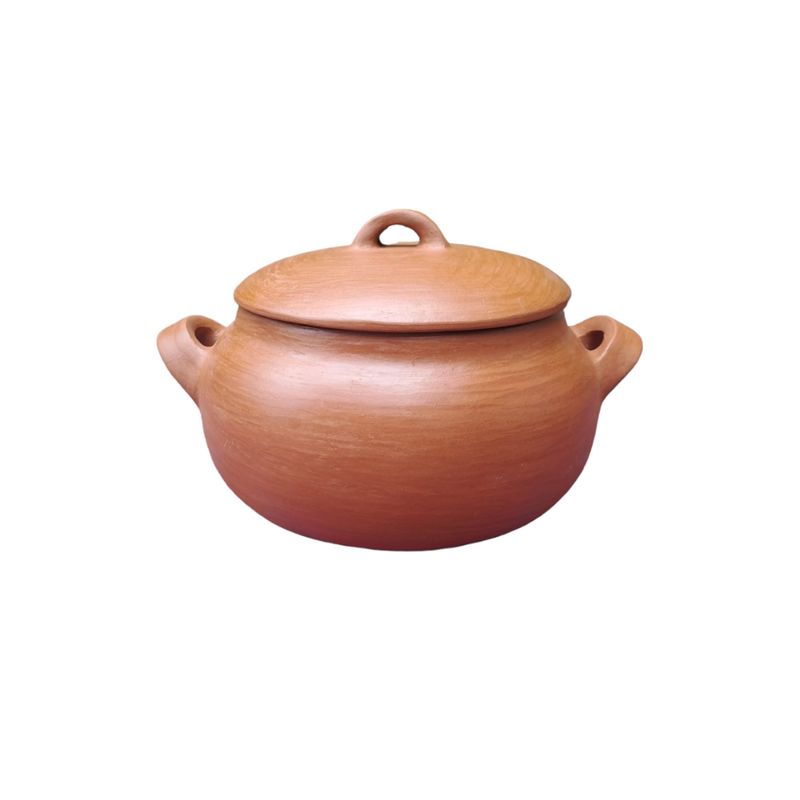 ACHALLAY ARTESANIA DE BARRO - Olla Redonda de Barro Artesanal 2K