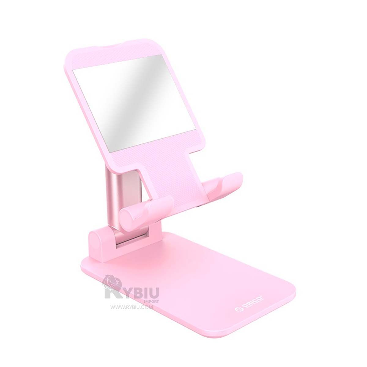 RYBIU IMPORT - Soporte Seguro Plegable para Celular Color Rosado