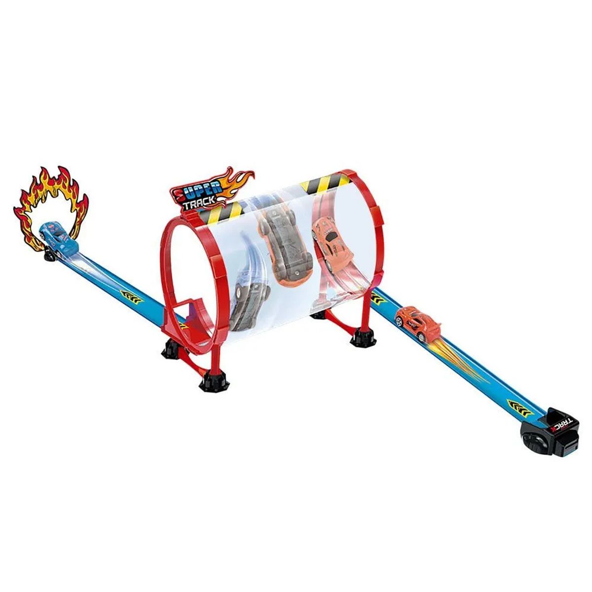 GENERICO - Pista Tengleader 19 piezas giros continuos con 2 carritos