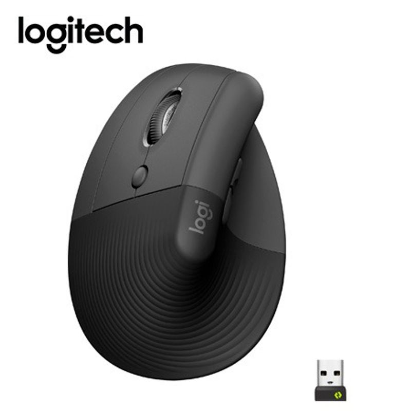 LOGITECH - MOUSE LOGITECH LIFT VERTICAL ZURDO WIRELESSBT BLACK 910-006467