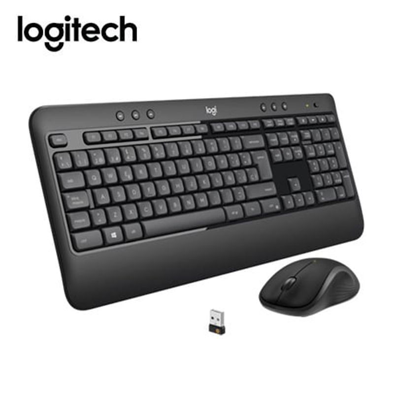 LOGITECH - TECLADO LOGITECH + MOUSE MK540 WIRELESS USB SP BLACK PN 920-008673