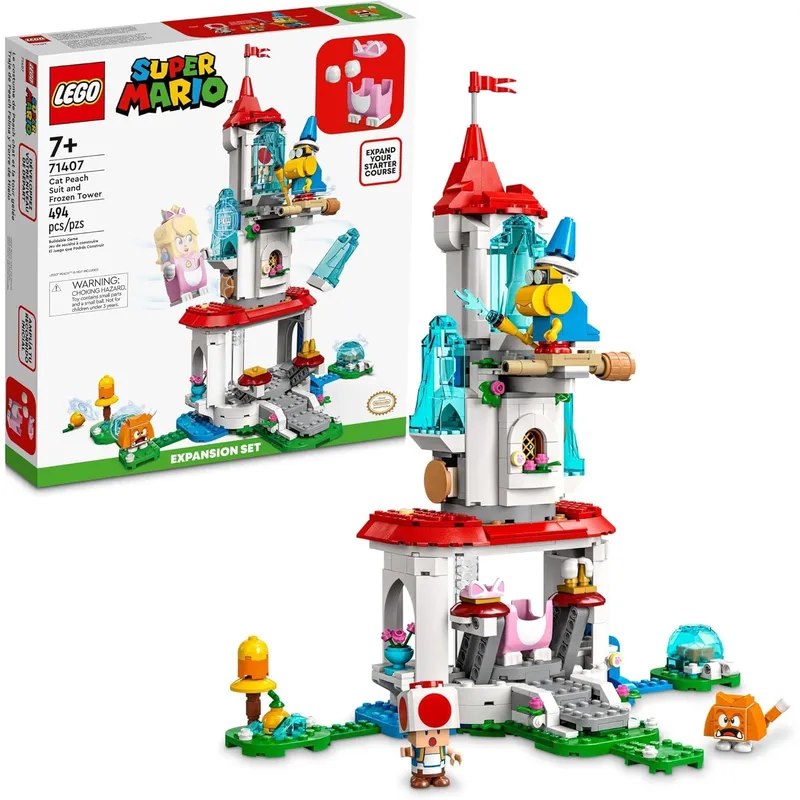 LEGO - LEGO Super Mario 71407 Torre de Hielo y Traje Peach Felina