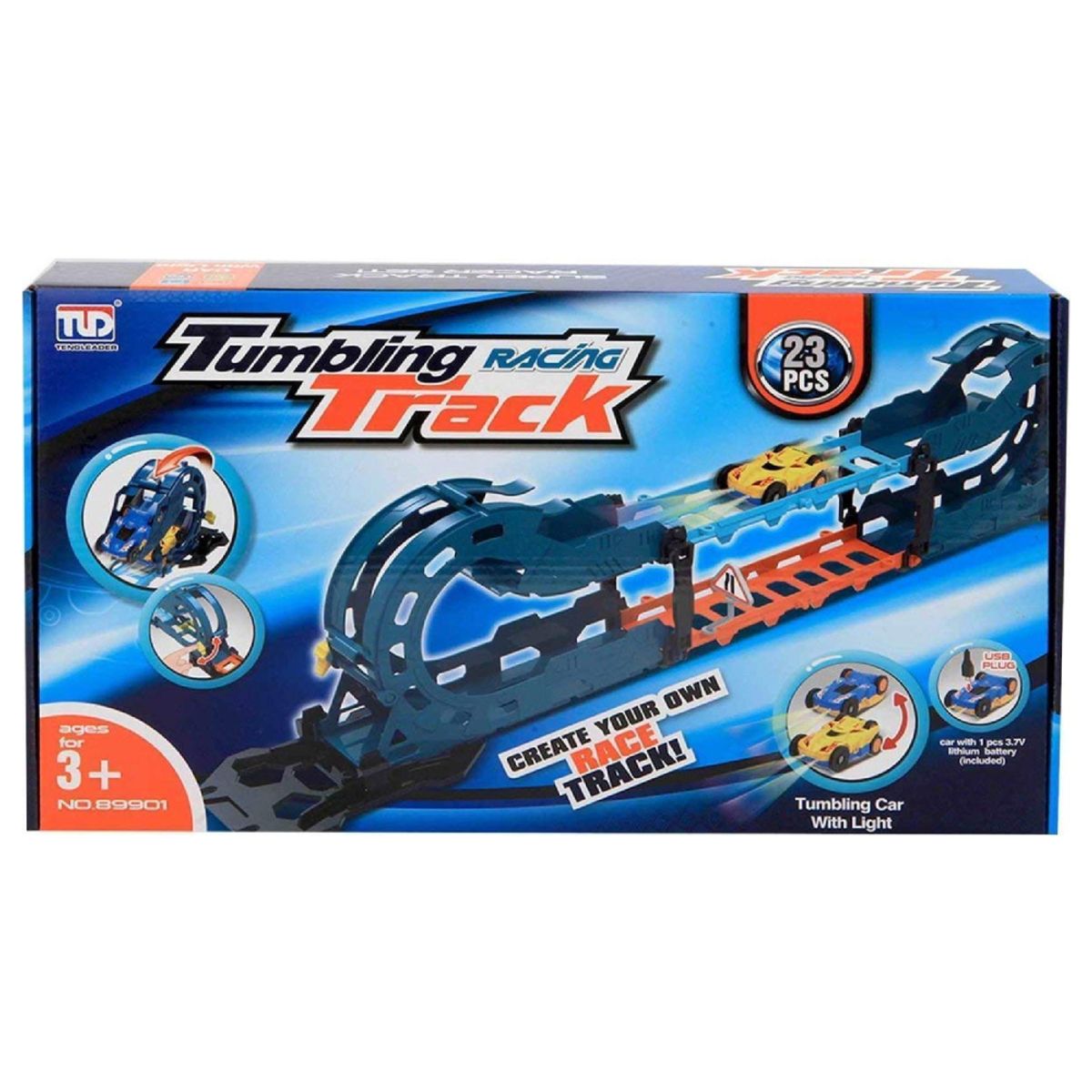 GENERICO - Pista Tengleader 23 piezas con auto recargable