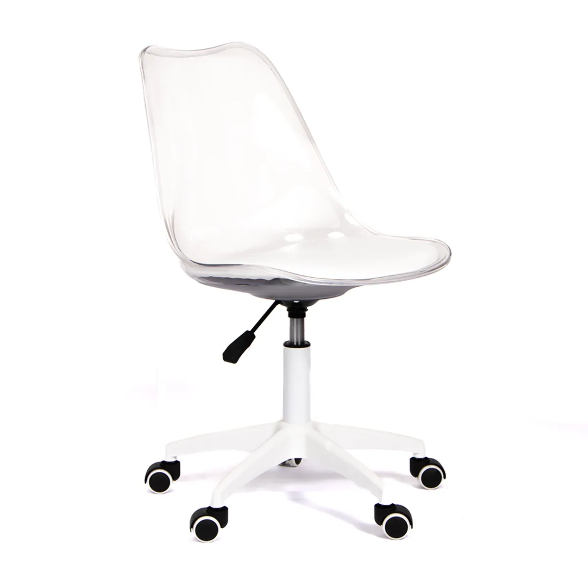 GRUPO CB - Silla Giratoria Acolchada Modelo Eames Transparente