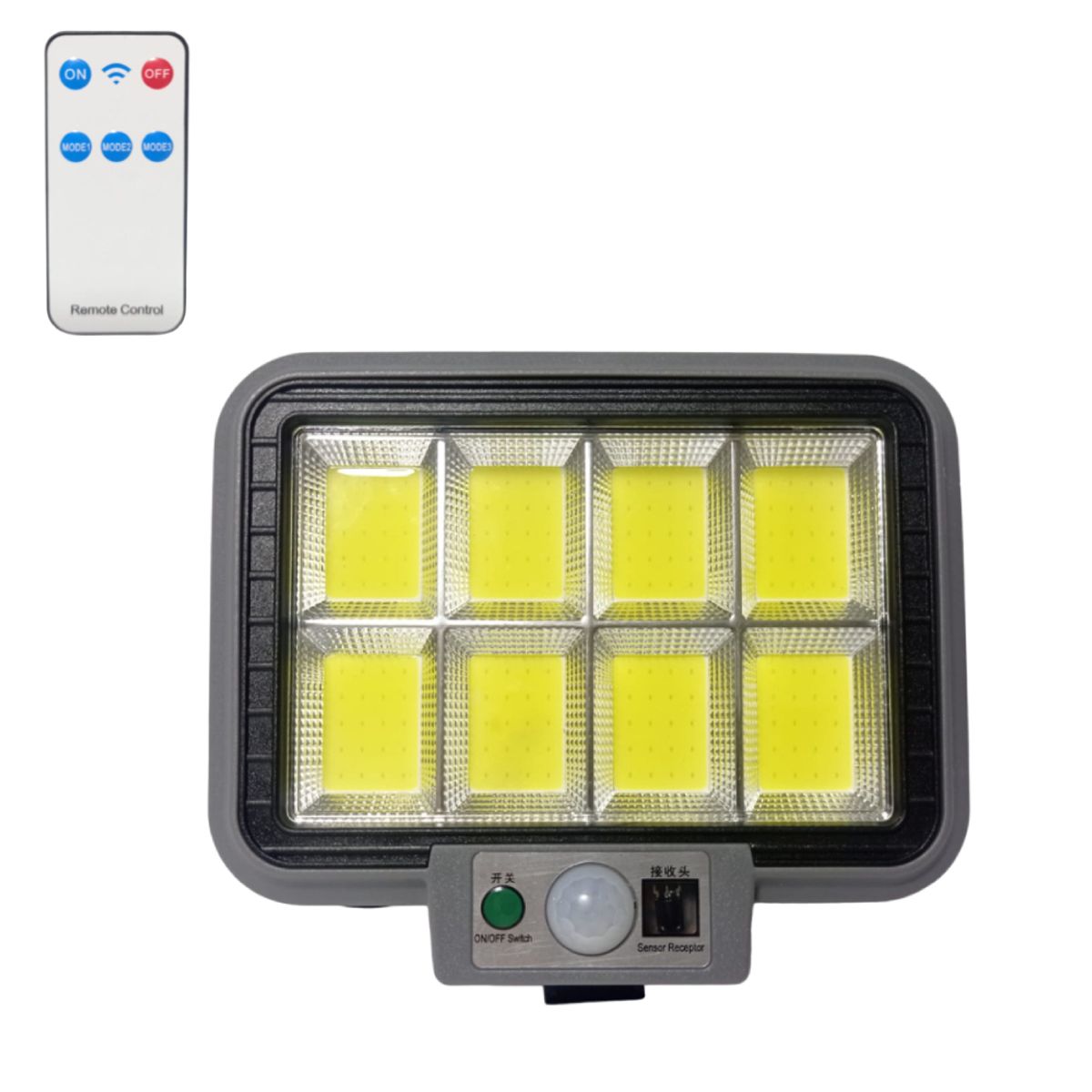 GENERICO - Lampara con Panel Solar para Exteriores Sensor de Movimiento