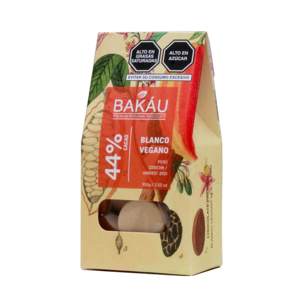 BAKAU - Chocolate Blanco Vegano Bakáu 44% Cacao x 100g