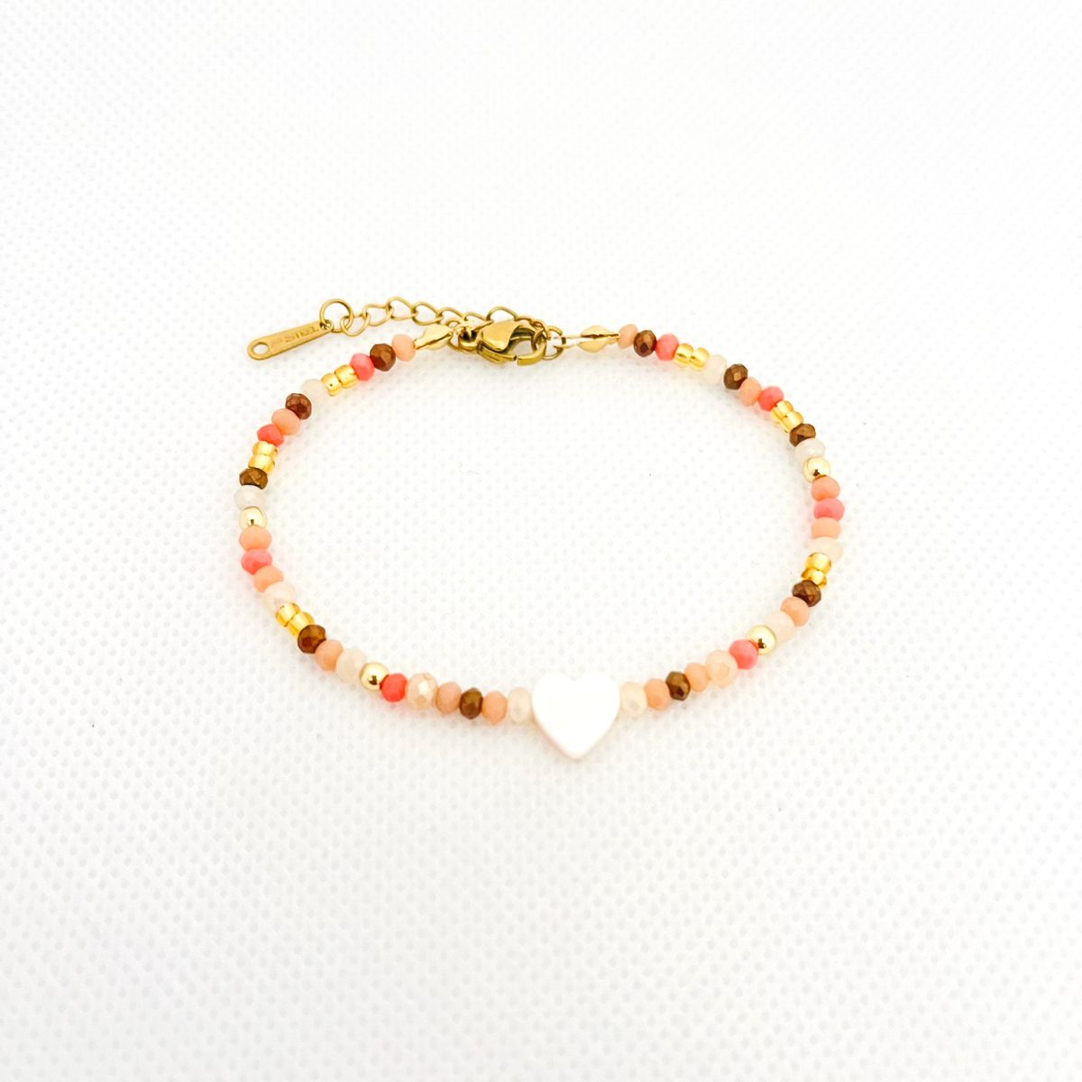 GENERICO - Pulsera Regulable Muranos Mostacillas y Acero - Diana