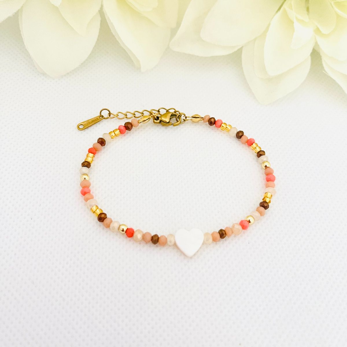 GENERICO - Pulsera Regulable Muranos Mostacillas y Acero - Diana