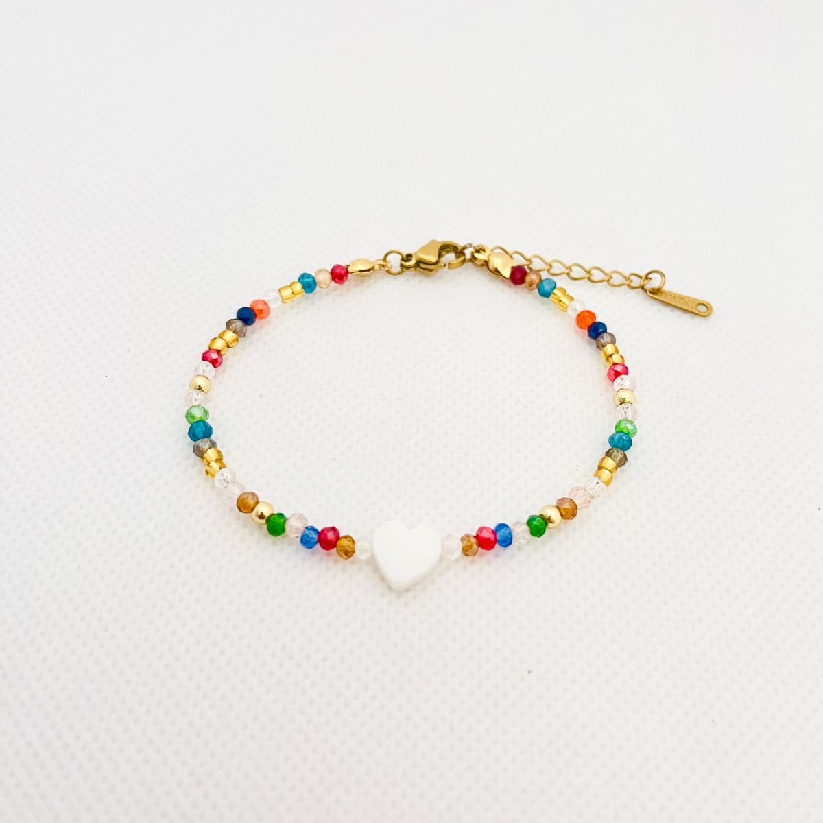 GENERICO - Pulsera Regulable Muranos Mostacillas y Acero - Diana