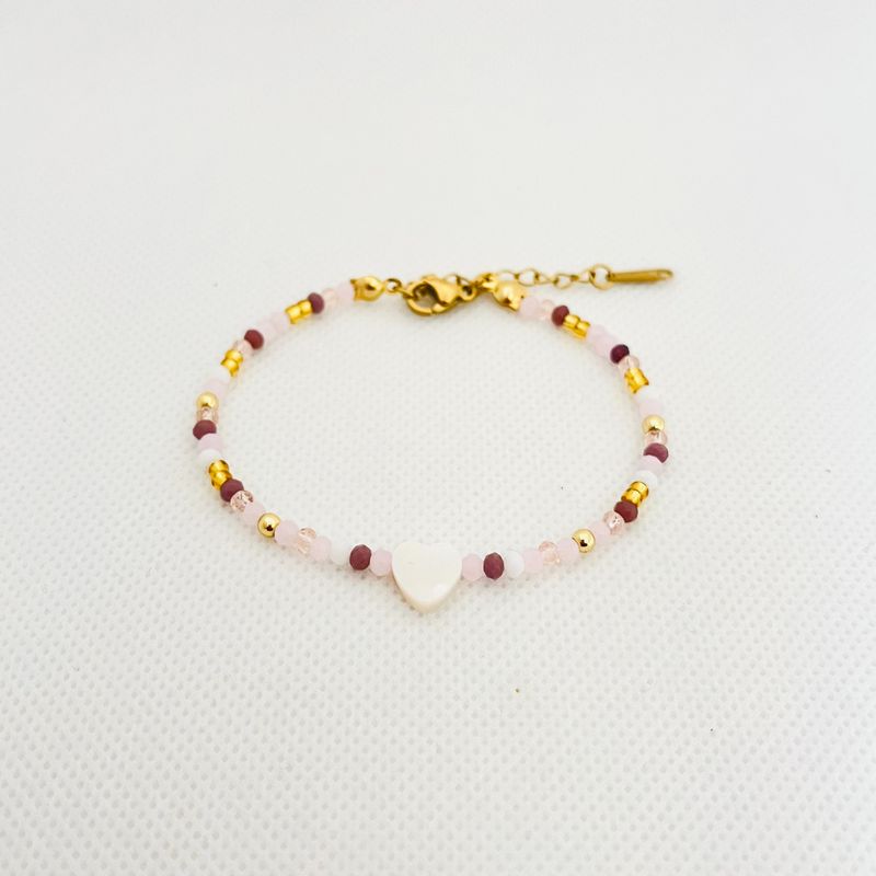 GENERICO - Pulsera Regulable Muranos Mostacillas y Acero - Diana