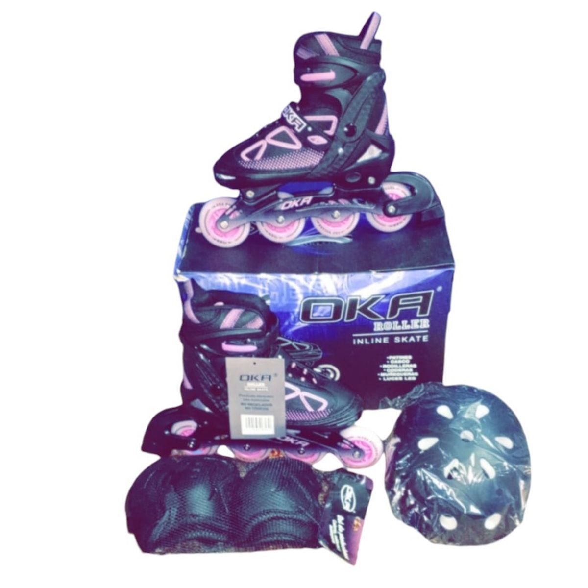 OKA - PATIN LINEAL OKA ROSA TALLA L 38 - 41