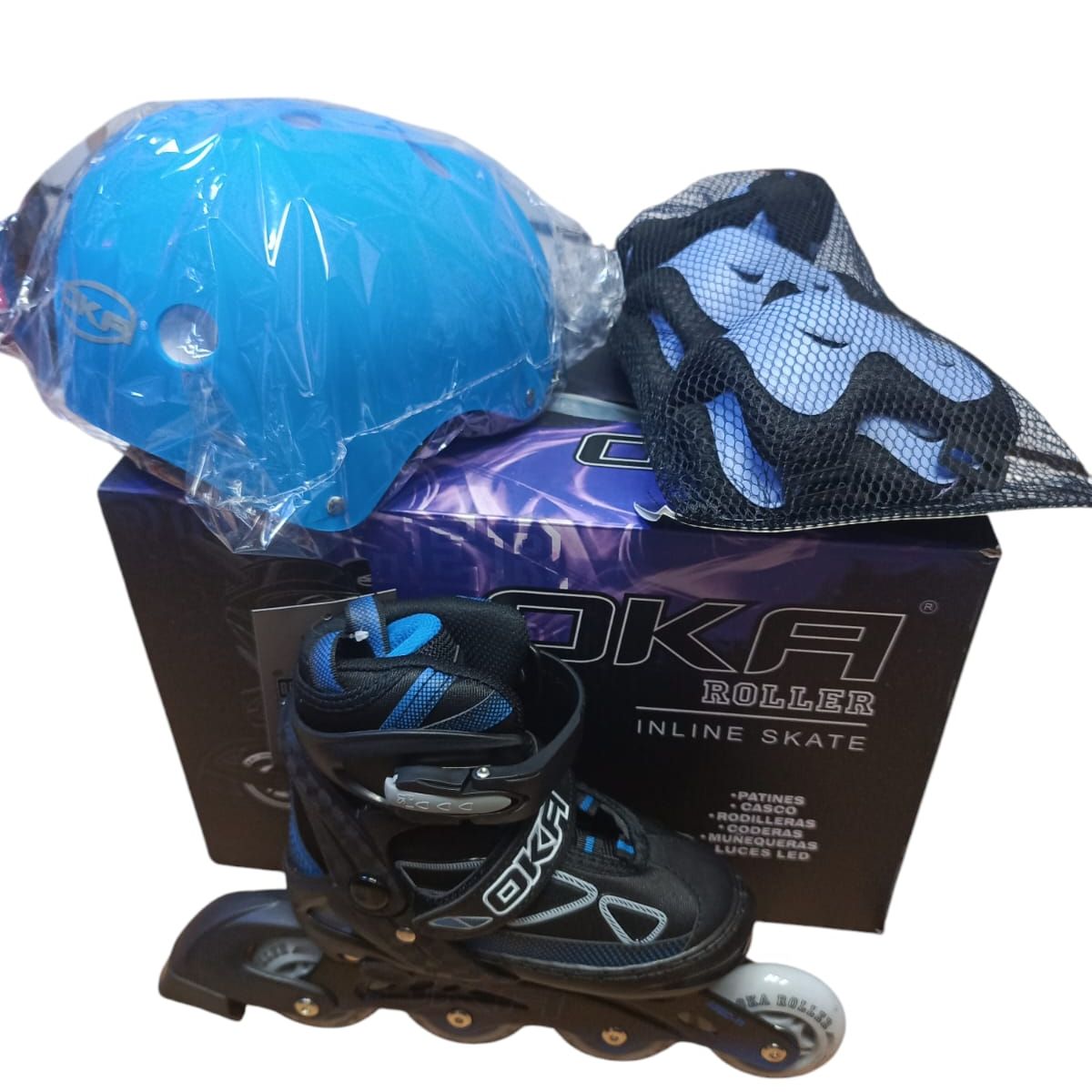 PATIN LINEAL OKA AZUL TALLA M 34-37, marca OKA - Foto Principal