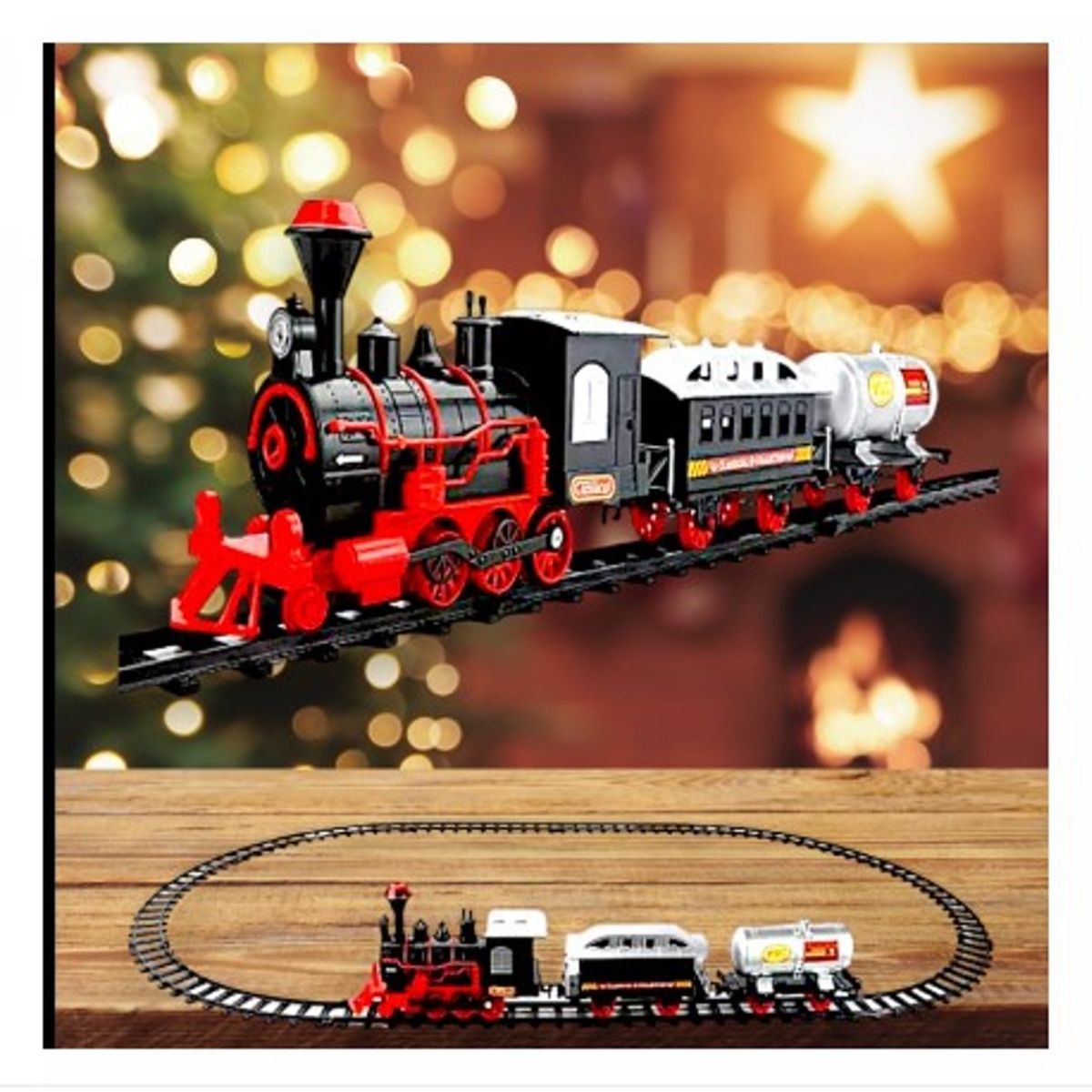 GENERICO - Tren Bota Humo Con Sonido Y Luces Incluye Rieles A1