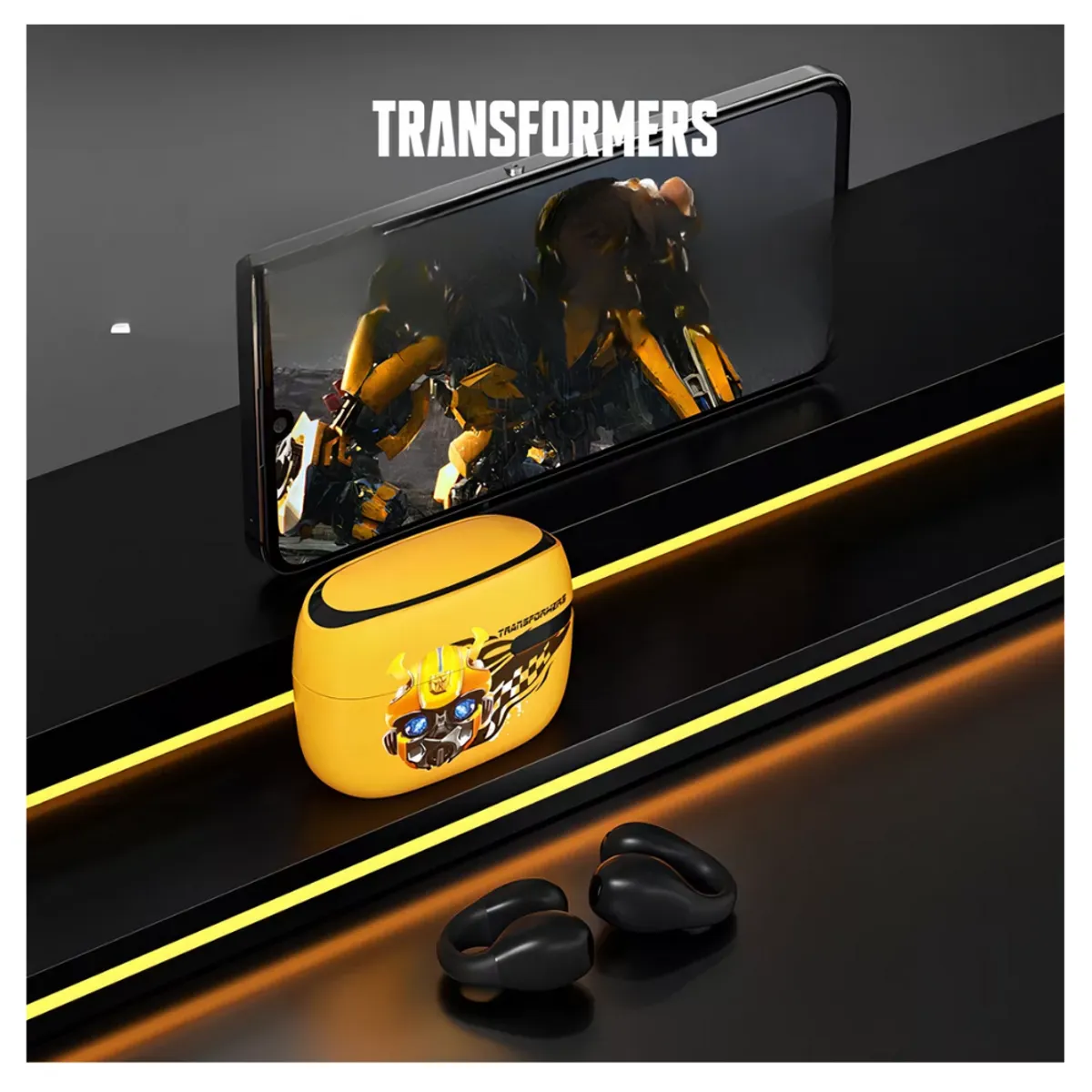 TRANSFORMERS - Auriculares Transformers BumbleBee TF-T05 Audífono Clip Bluetooth