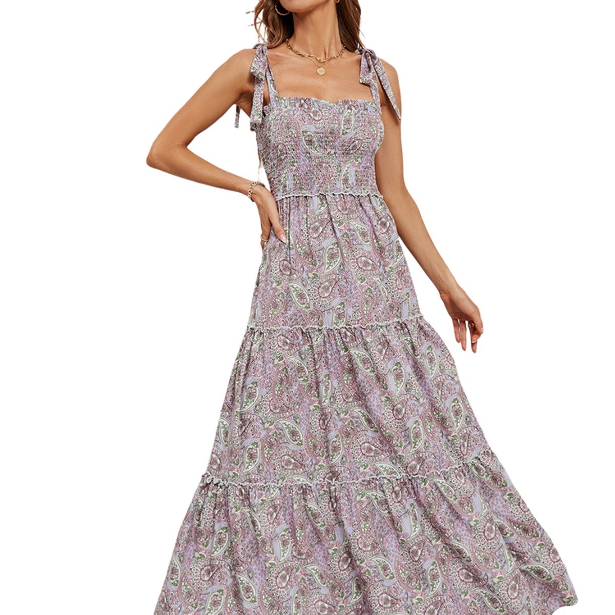 BLWOENS - Vestidos casuales de verano para mujeres - Violeta