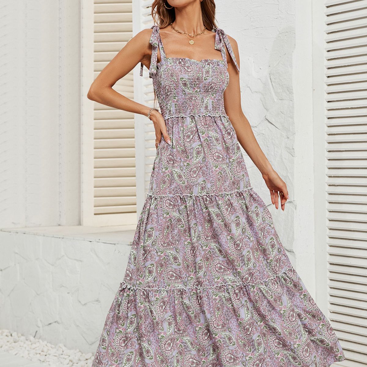 BLWOENS - Vestidos casuales de verano para mujeres - Violeta