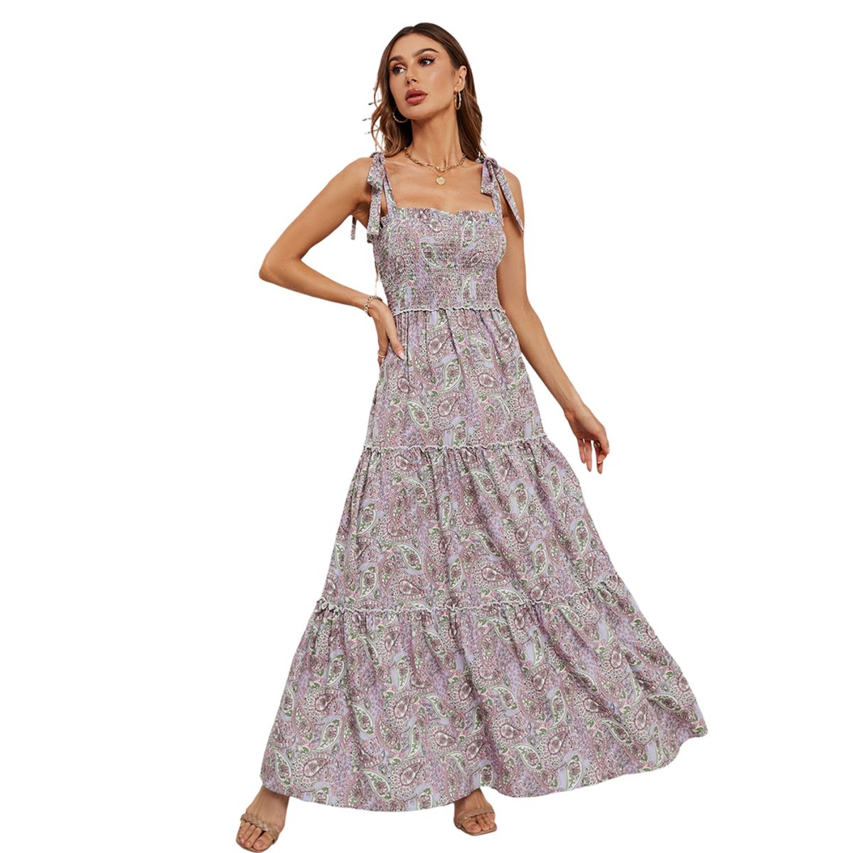 BLWOENS - Vestidos casuales de verano para mujeres - Violeta