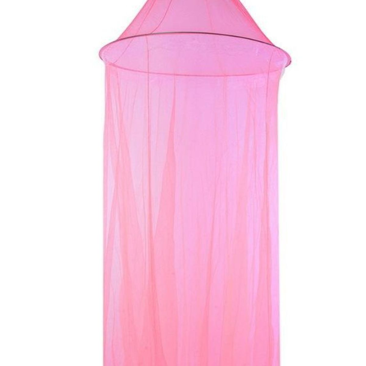 GENERICO - Malla Mosquitera cortina Rosado para cama tipo cúpula