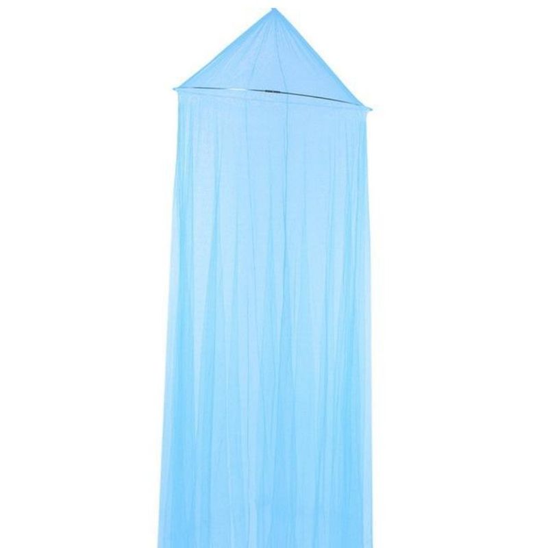 GENERICO - Malla Net Mosquitera para cama tipo cúpula de Poliéster-Celeste
