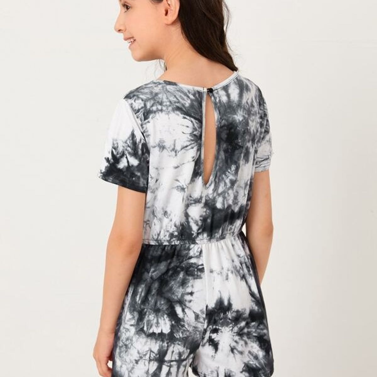 TAIS PRINCESS - Tais Princess Enterizo de tie dye con nudo niñas