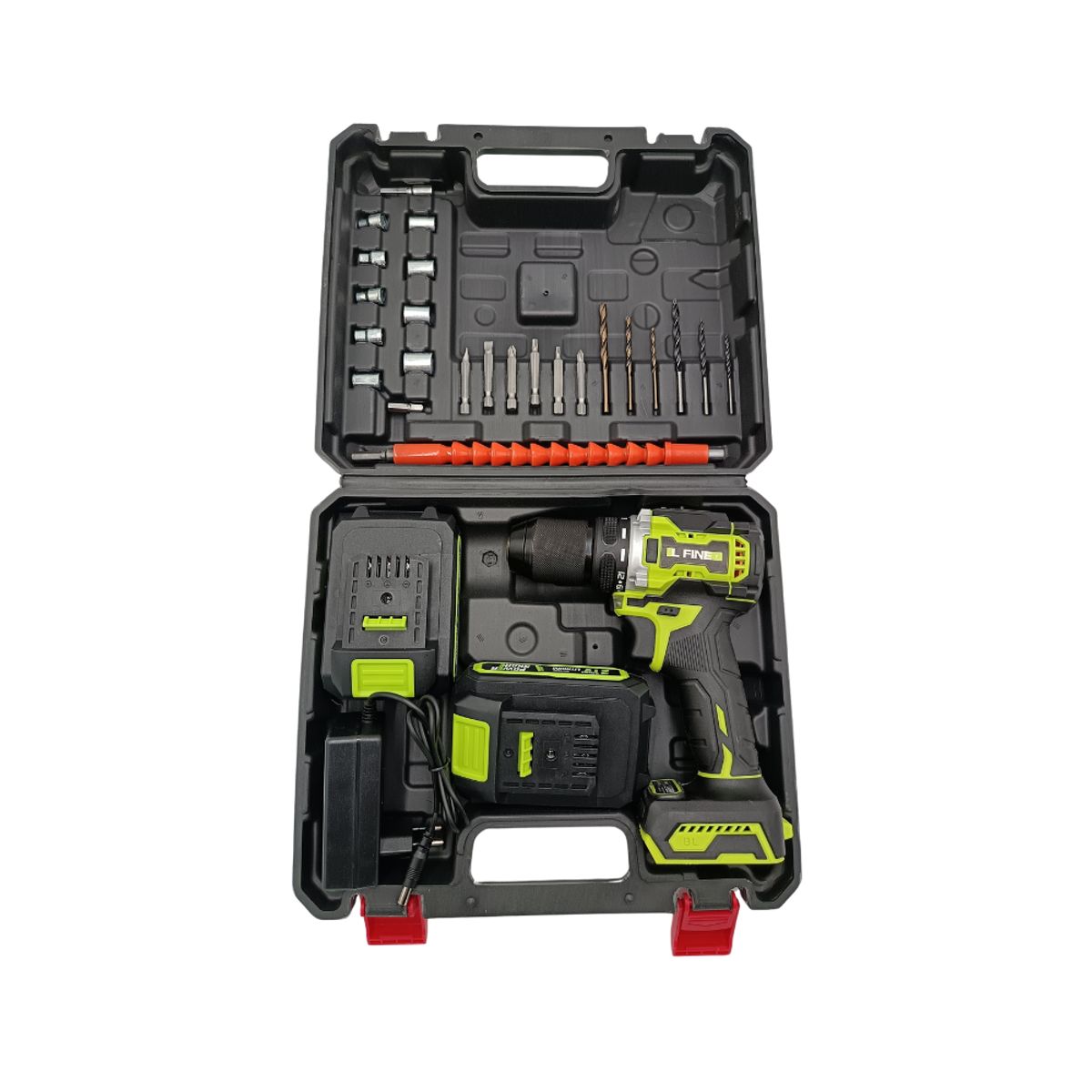 GENERICO - Taladro Inalámbrico 13mm  21V Il Fine + Set de Herramientas