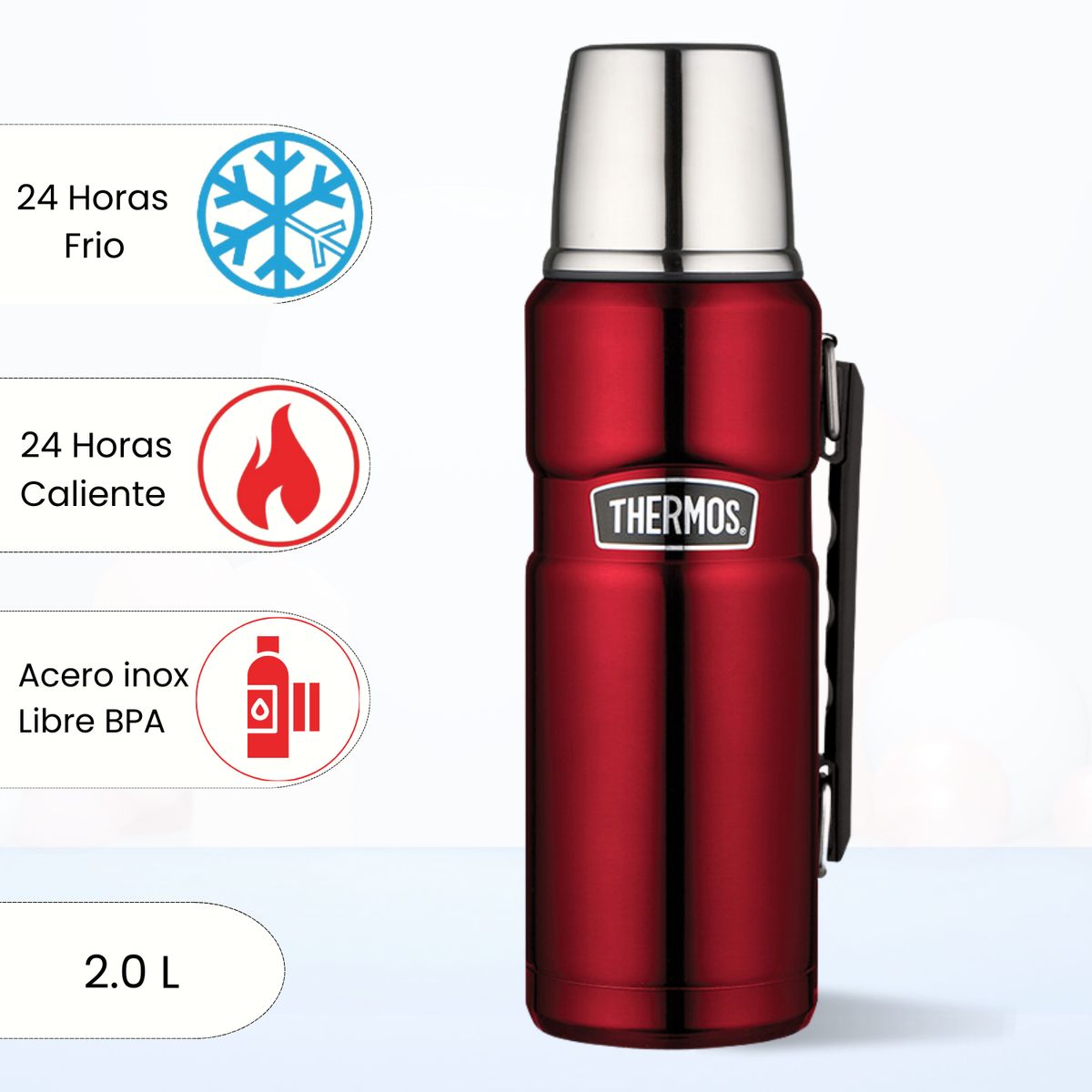 THERMOS - Termo de Bebida King 2.0 LT Rojo