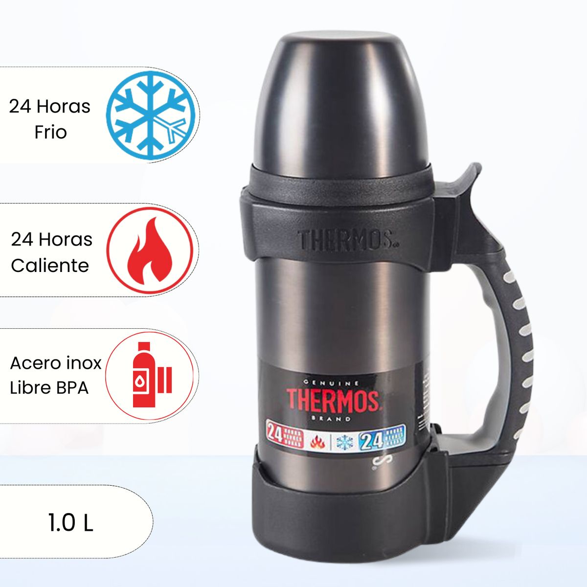 THERMOS - Termo de Bebida Roca 1.0 LT Negro