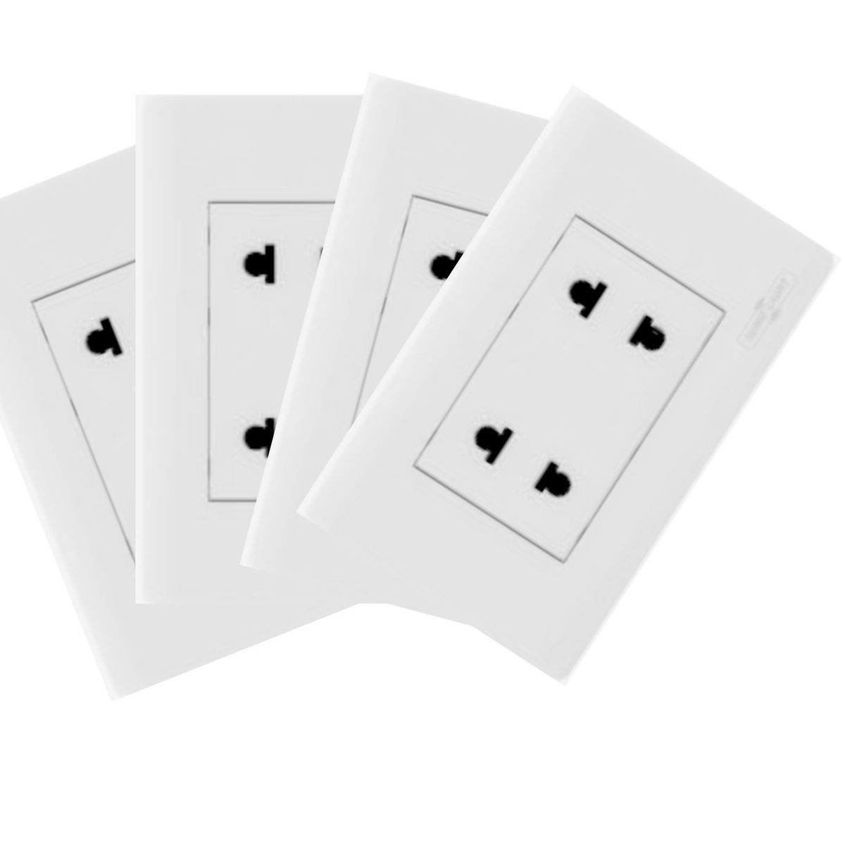 HOME LIGHT - Pack 4 unidades Tomacorriente Doble deluxe home light