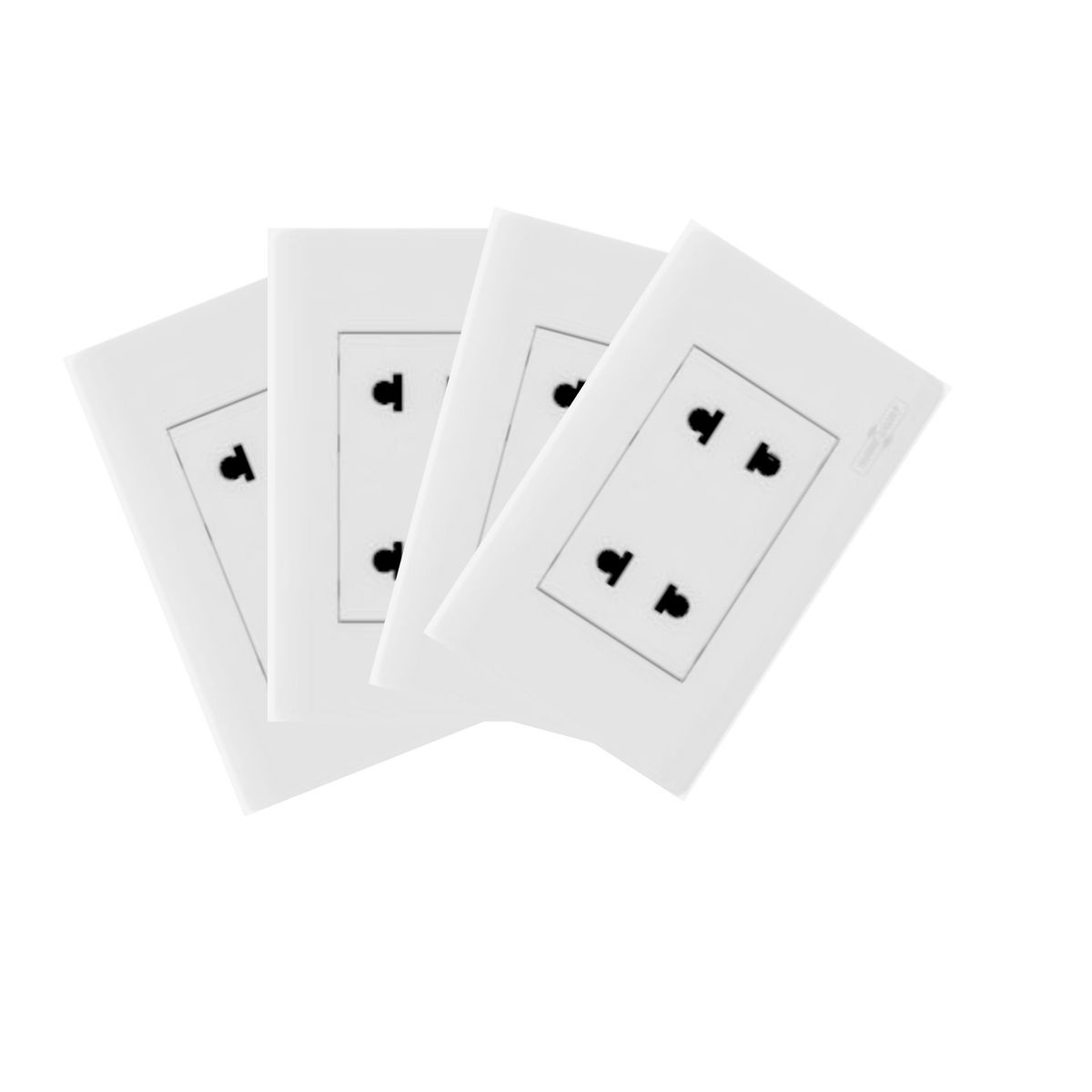 HOME LIGHT - Pack 4 unidades Tomacorriente Doble deluxe home light