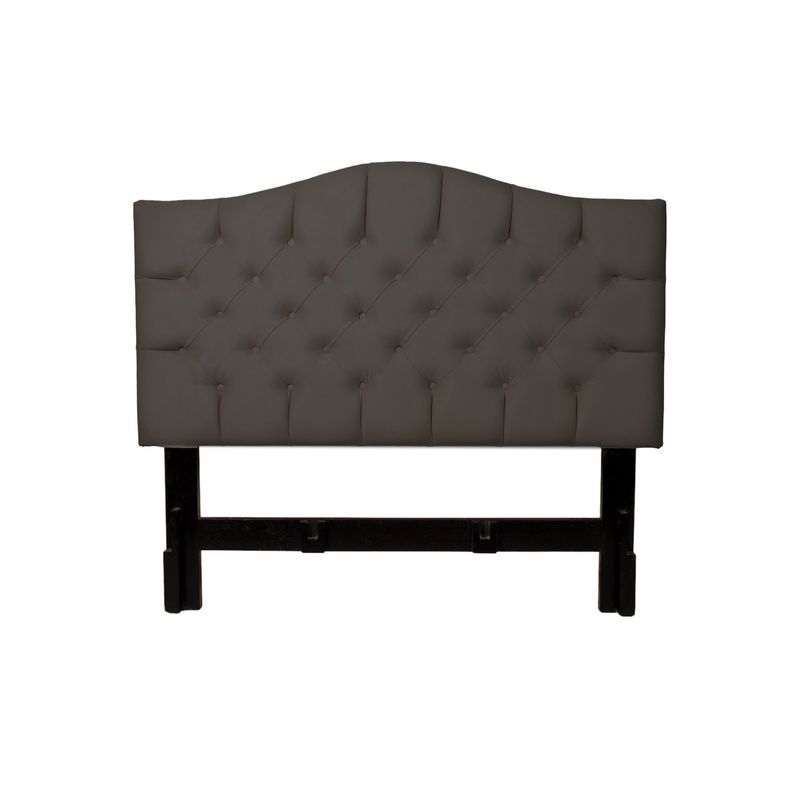 MUEBLES MACRUMO - Cabecera Alta Varsovia de 2 Plz - Color Plomo