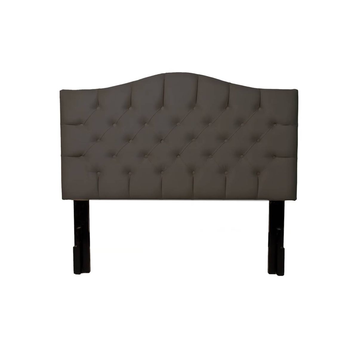 MUEBLES MACRUMO - Cabecera Alta Varsovia de 2 Plz - Color Plomo