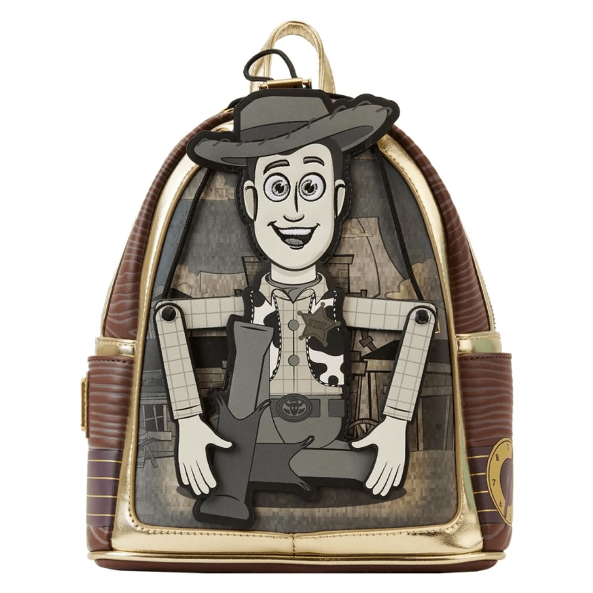 LOUNGEFLY - Mini Mochila Loungefly Toy Story Woody Sepia