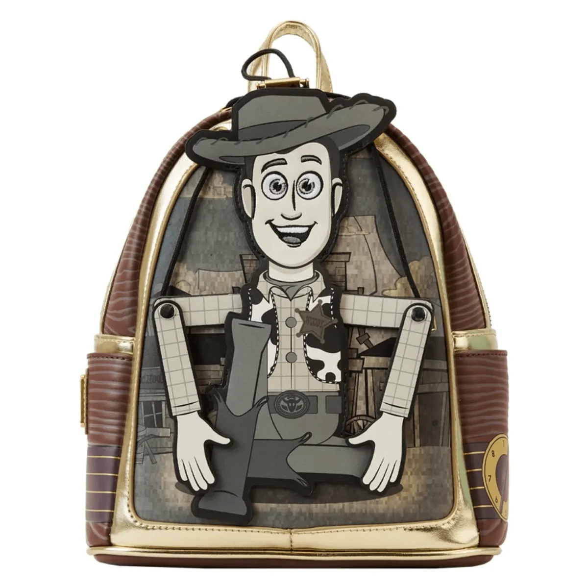 LOUNGEFLY - Mini Mochila Loungefly Toy Story Woody Sepia